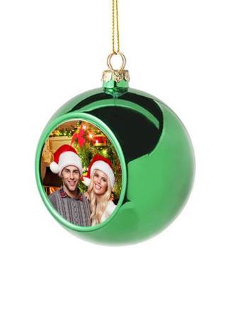 Bombka choinkowa-zielona