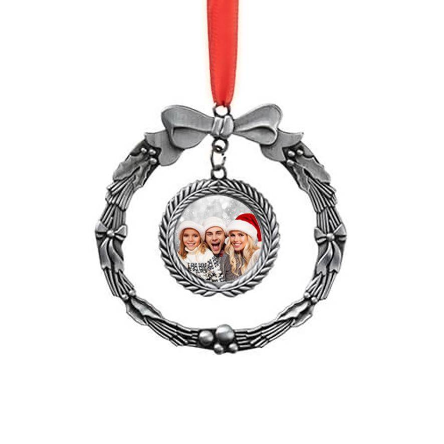 Zawieszka dwustronna-wieniec złoty