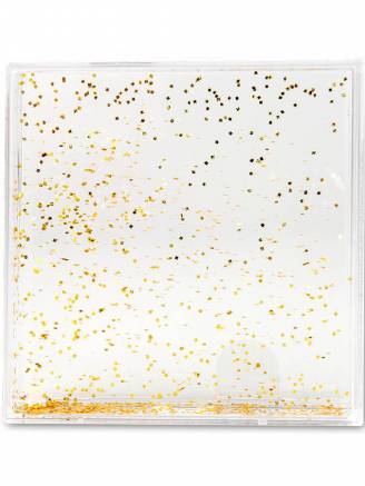 Ramka wodna-złoty brokat