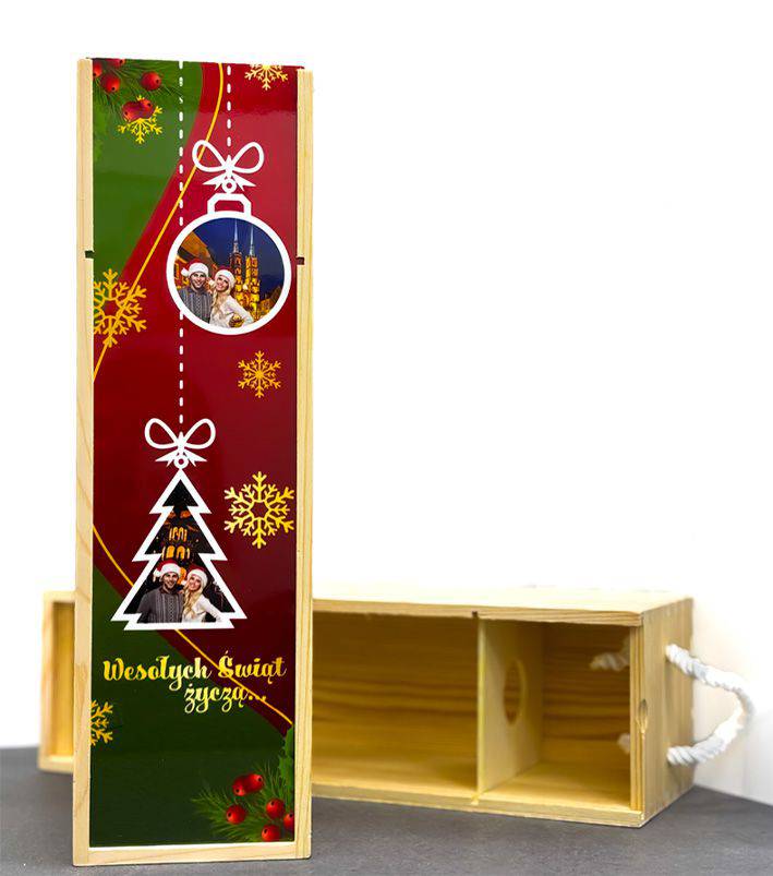 Pudełko na wino ze zdjęciem