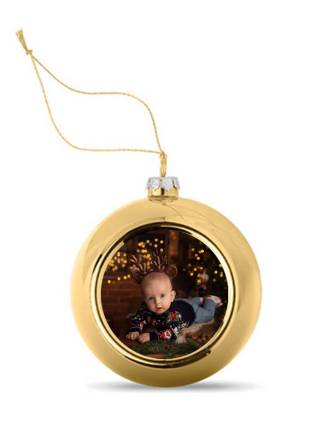 Bombka choinkowa-złota