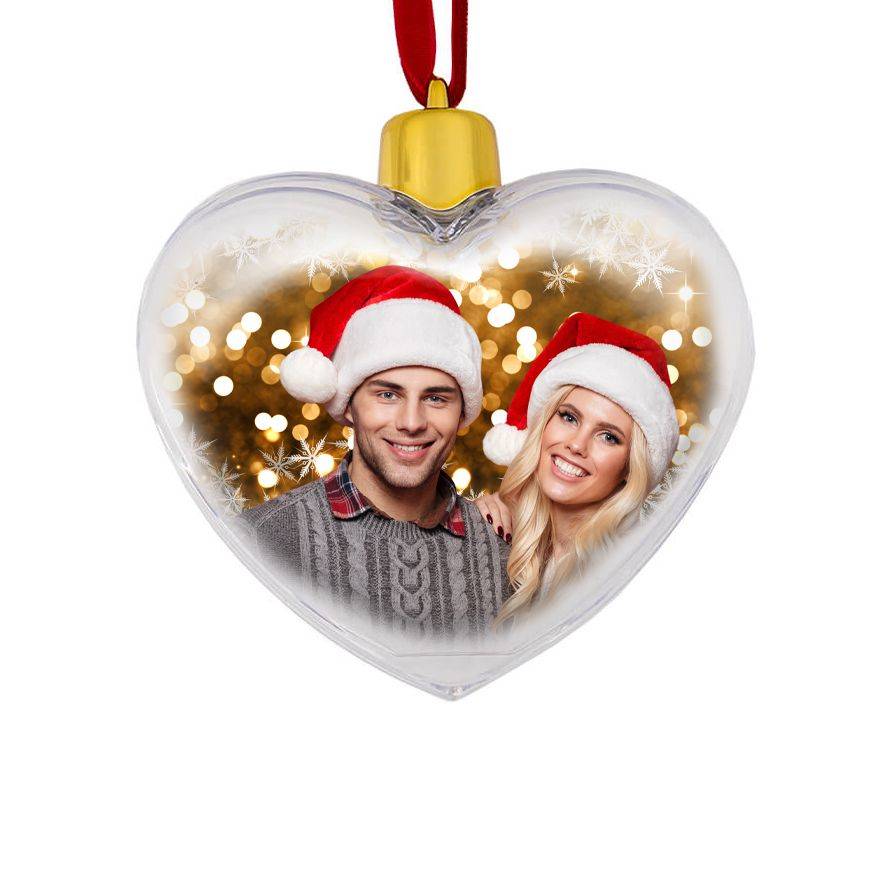 Bombka dwustronna-serce