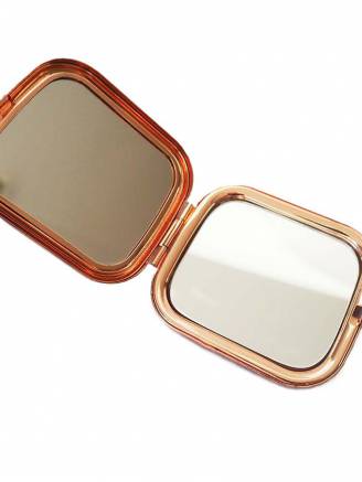 Lusterko różowe-kwadrat