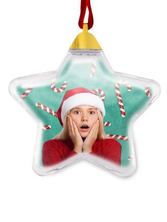 Bombka dwustronna-gwiazdka